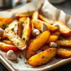 Картошка в духовке с чесноком и зеленью: хрустящая корочка