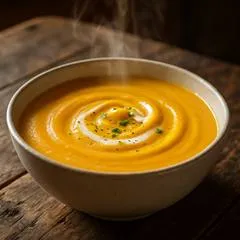 Крем-суп из тыквы с имбирём и сливочным вкусом