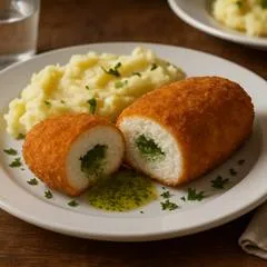 Куриные котлеты по-киевски с маслом внутри без протечек