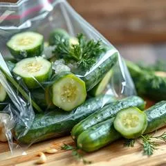 Малосольные огурцы в пакете за ночь: рецепт хрустящей закуски