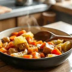Тушёная капуста как в столовой: секрет мягкости и цвета